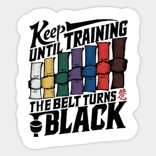 Karate Belt Funny Martial Arts Design Karate Gift Sticker